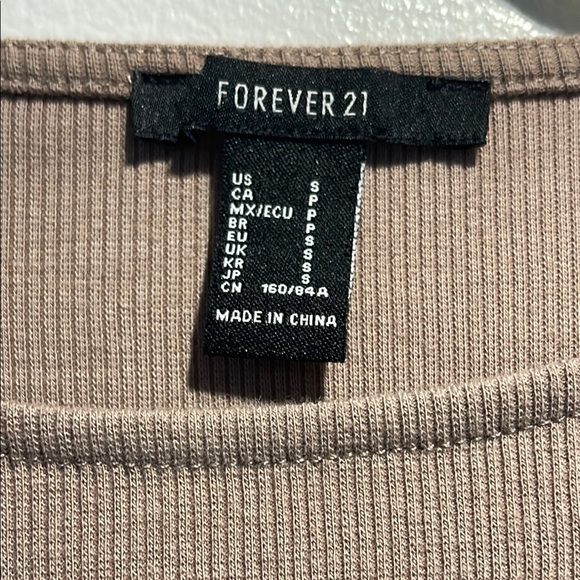 Forever 21 Brown Ruched Draped Midi Dress Size Small - Picture 3 of 4